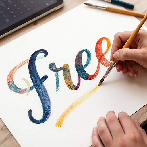 Creative Word Art Generation Concept