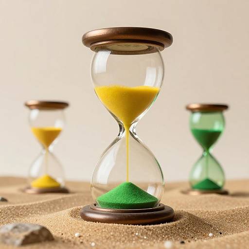 Eternal Time in Antique Hourglasses