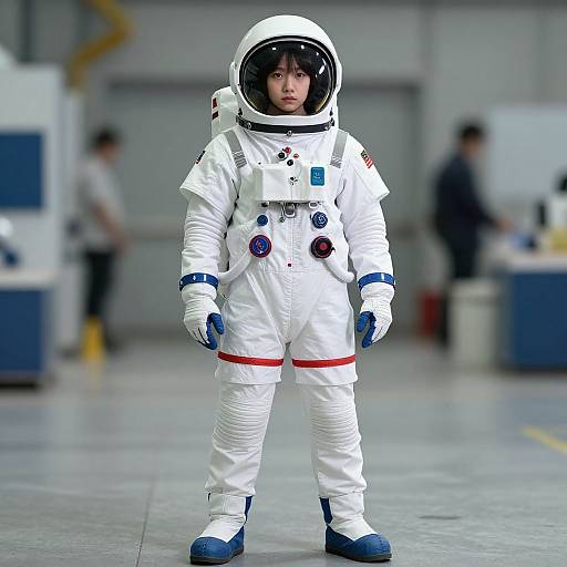 Realistic Male Astronaut in NASA Suit