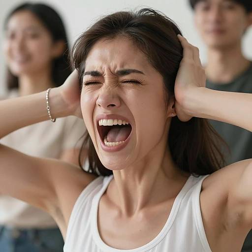 Intense Emotion: Woman in Distress