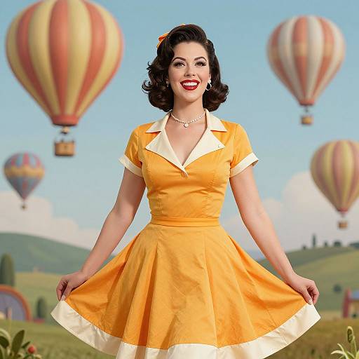 Vintage 1950s Rockabilly Pin-Up