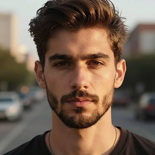 Fashion-Forward Beard Style Portrait