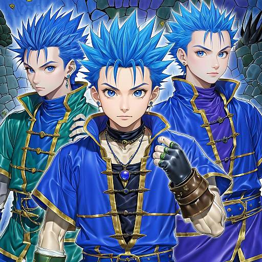 Illustration of Camus (dq11), dragon quest in the style of Kuroi suna