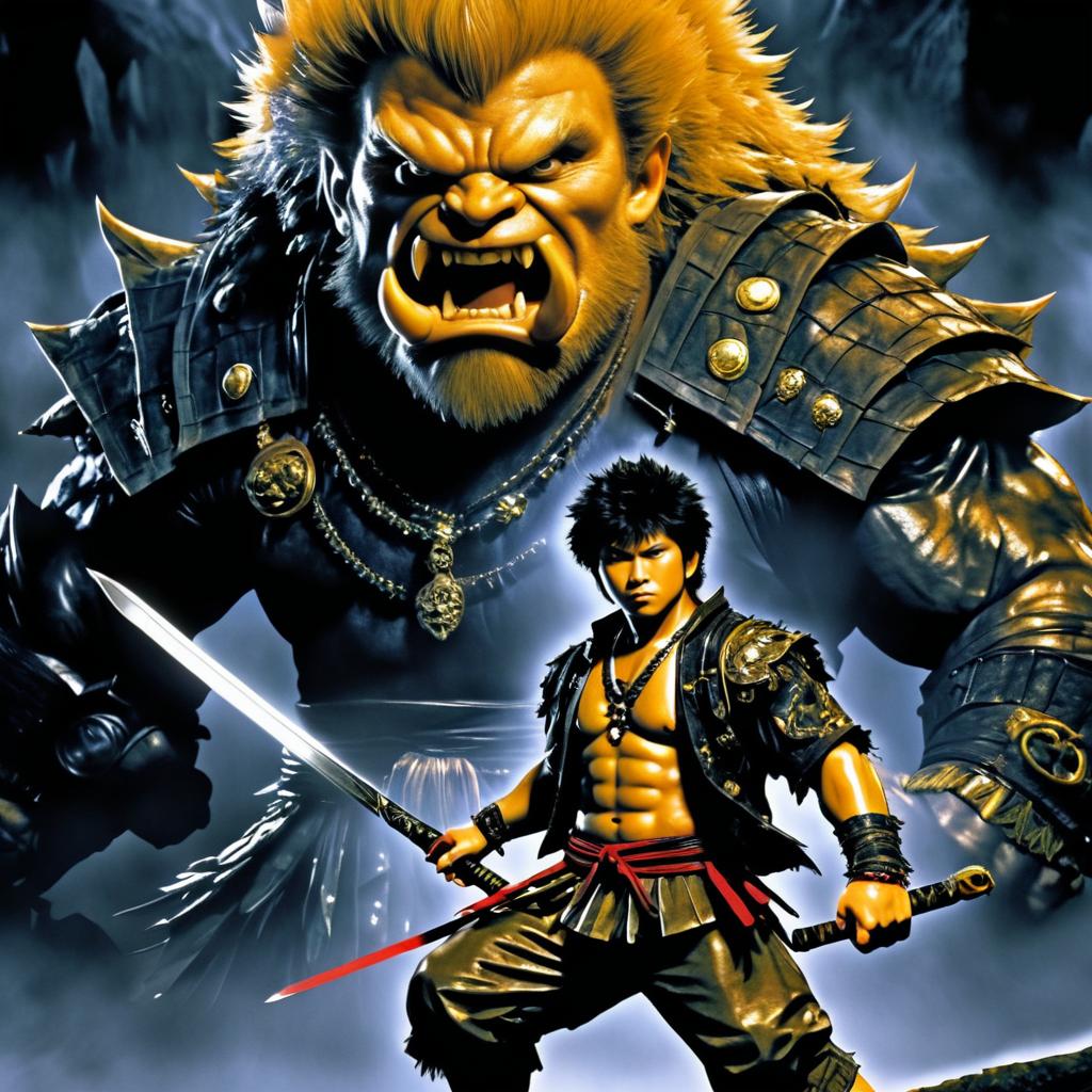 Fierce Warrior and Goonies Monster Portrait