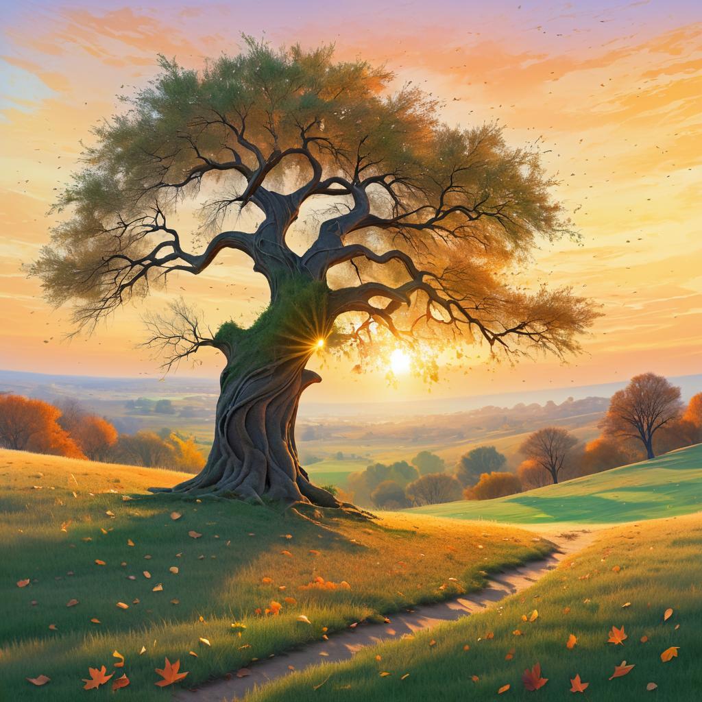 The Weary Tree at Sunset