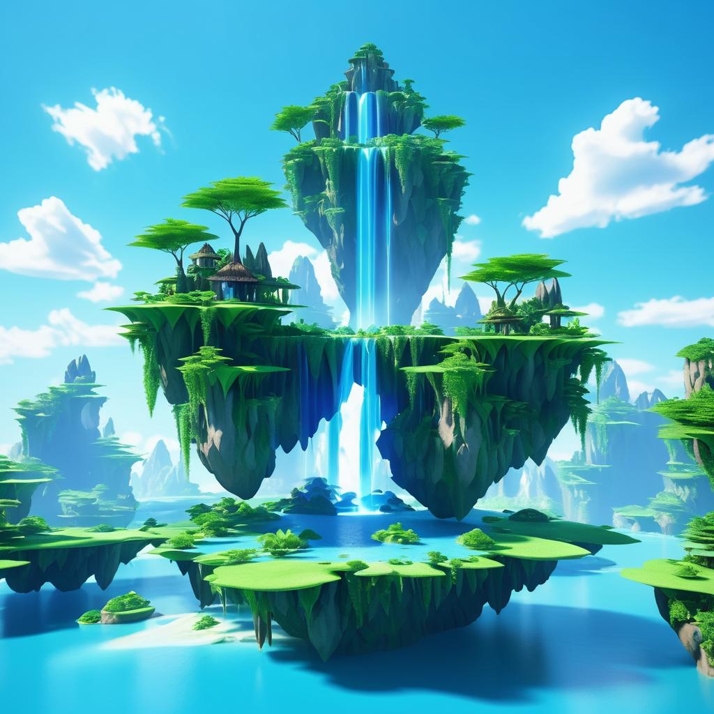 Surreal 3D Floating Island Adventure