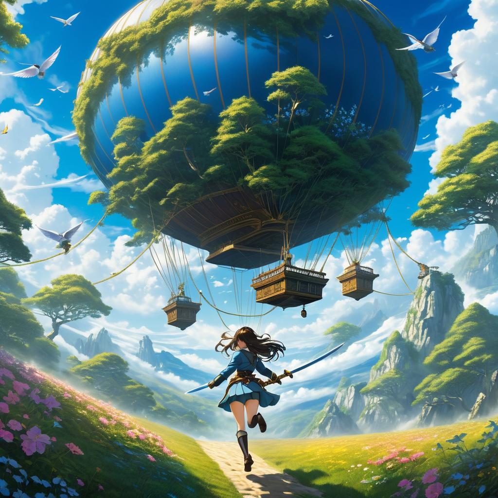 Surreal Fantasy: Enchanted Airship Adventure