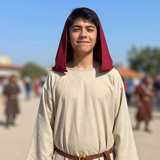 Funny Nativity Costume Boy Outdoors