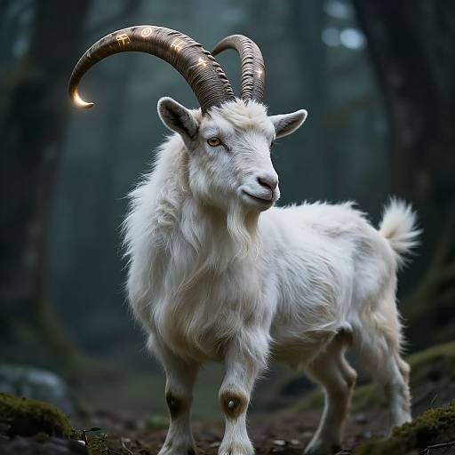 Mythical Goat Hybrid Creature Concept