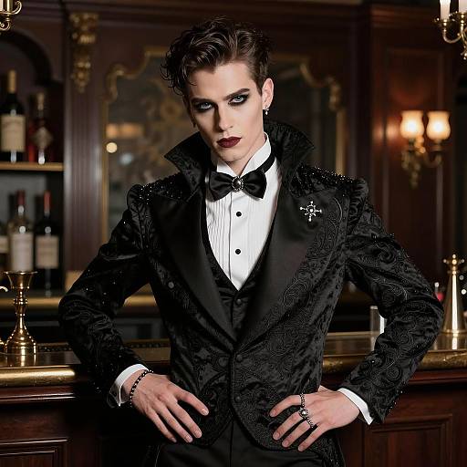 Gothic Elegance at Vintage Bar