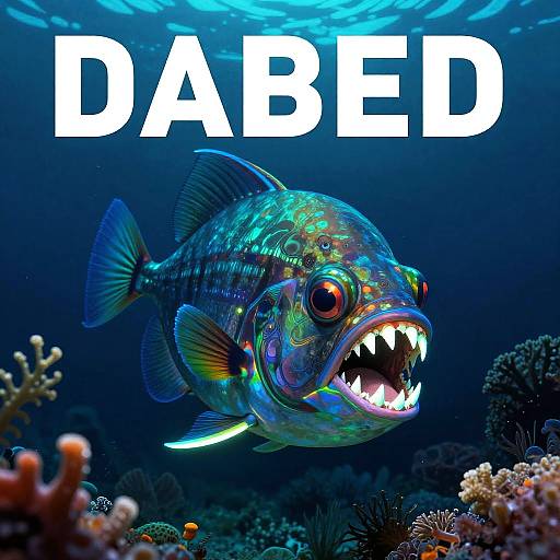 Mysterious Deep-Sea Anglerfish Illustration