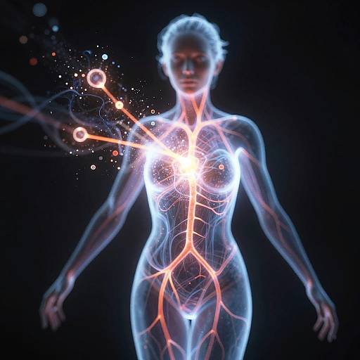 Radiant Ghostly Female Molecular Fragmentation