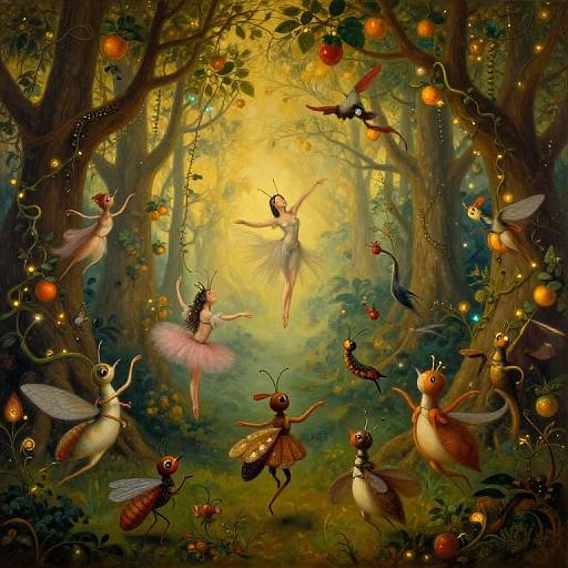 Whimsical Dreamlike Arboreal Ballet