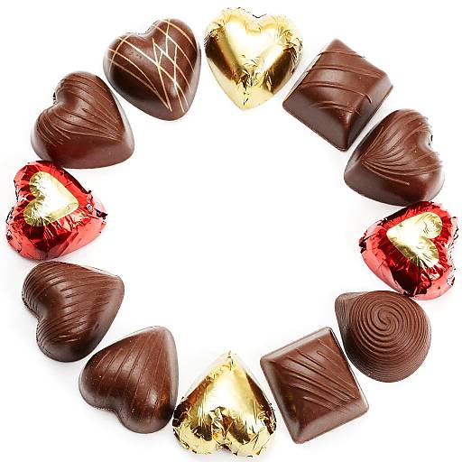 Assorted Chocolate Candies Close-Up