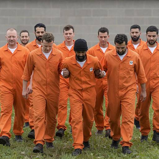 Prison Yard Dynamics: A Captivating Photo