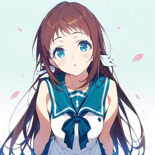 Illustration of Mukaido manaka, nagi no asukara in the style of Bubuzuke