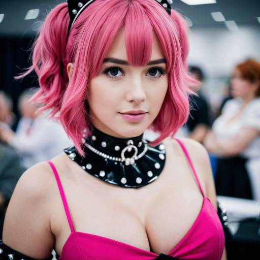 Vibrant Mina Ashido Cosplay Portrait