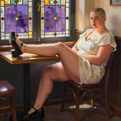 Sunlit Café: Plus-Size Muse, Mary Janes