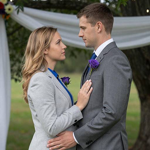 Romantic Couple Under a Tree