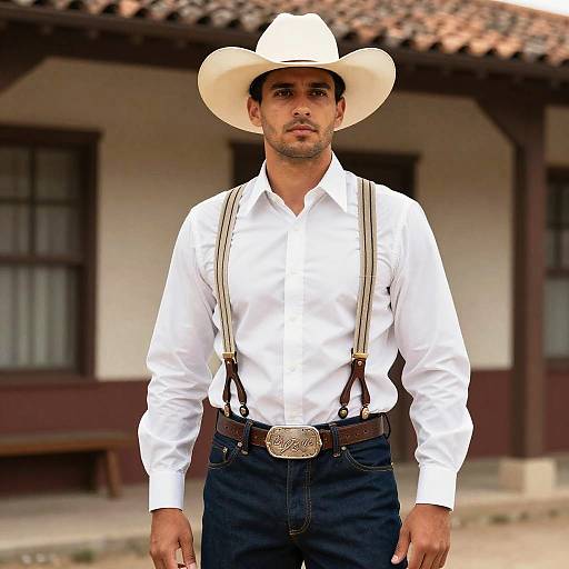 Man in Western Formal Attire