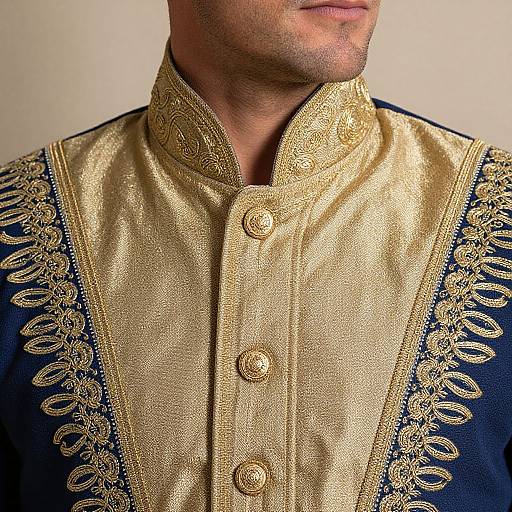 Close-Up of Man in Trifari Outfit