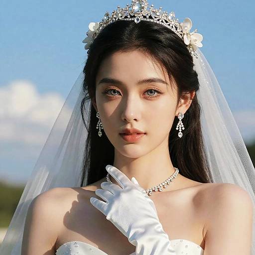 Radiant Bride in Dappled Sunlight