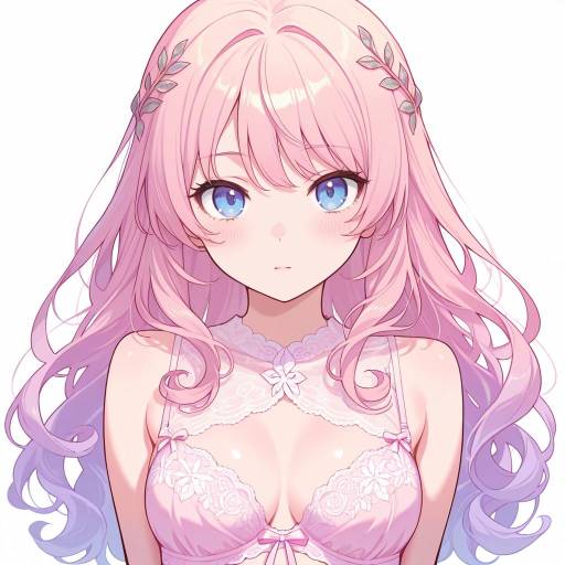 Mysterious Girl in Elegant Pastel Lingerie Mysterious Girl in Elegant Pastel Lingerie