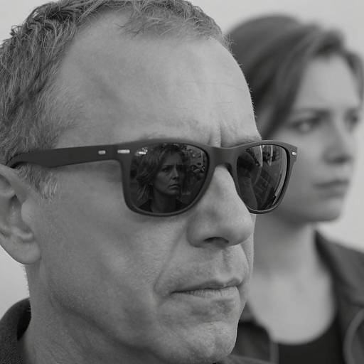 Intense Portrait with Reflective Elements