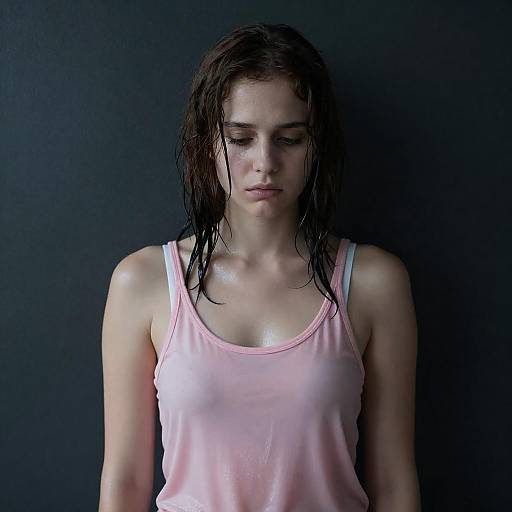Moody Portrait of a Young Woman
