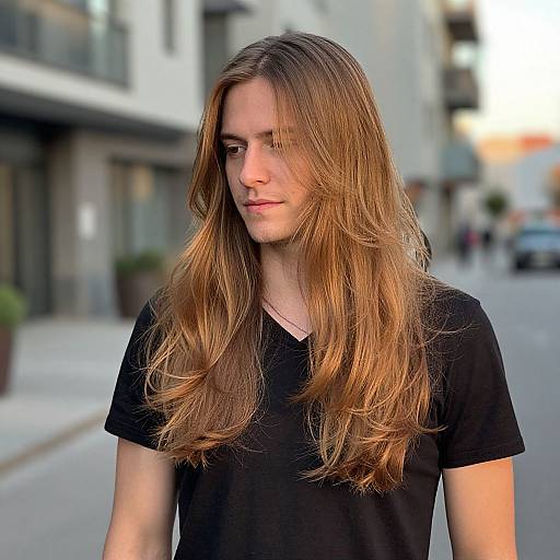 Caramel Highlights on Fit European Man