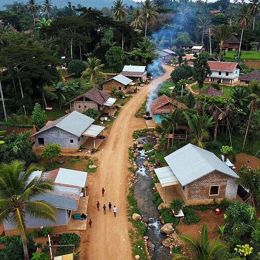 Aerial View of Banwatti Village