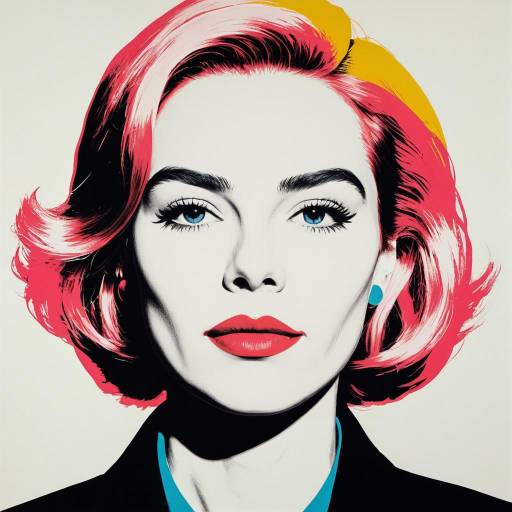 Pop Art Style Contemporary Female Portrait