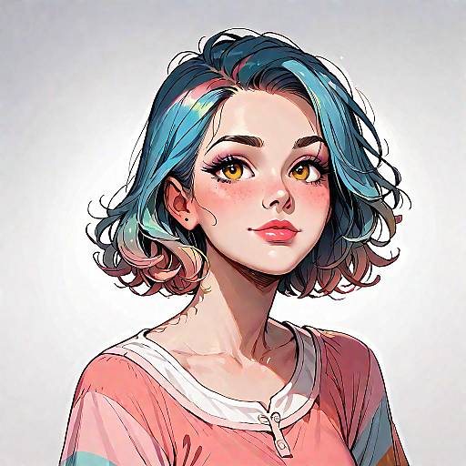 Happy Girl with Dynamic Scoreboard