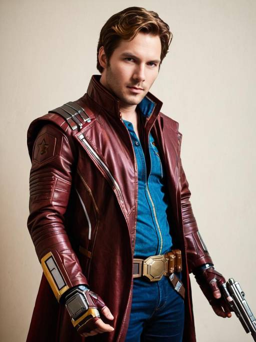 Man in Star-Lord Cosplay Costume