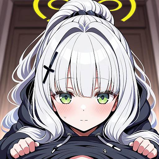 Illustration of Hare (blue archive), blue archive in the style of Sekai saisoku no panda