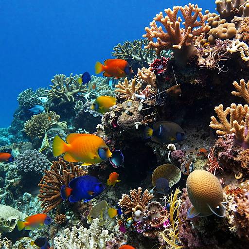 Vibrant Underwater Coral Reef Scene