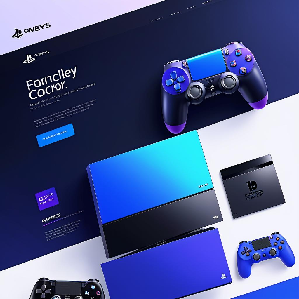 Sleek Website Design for Sony Console