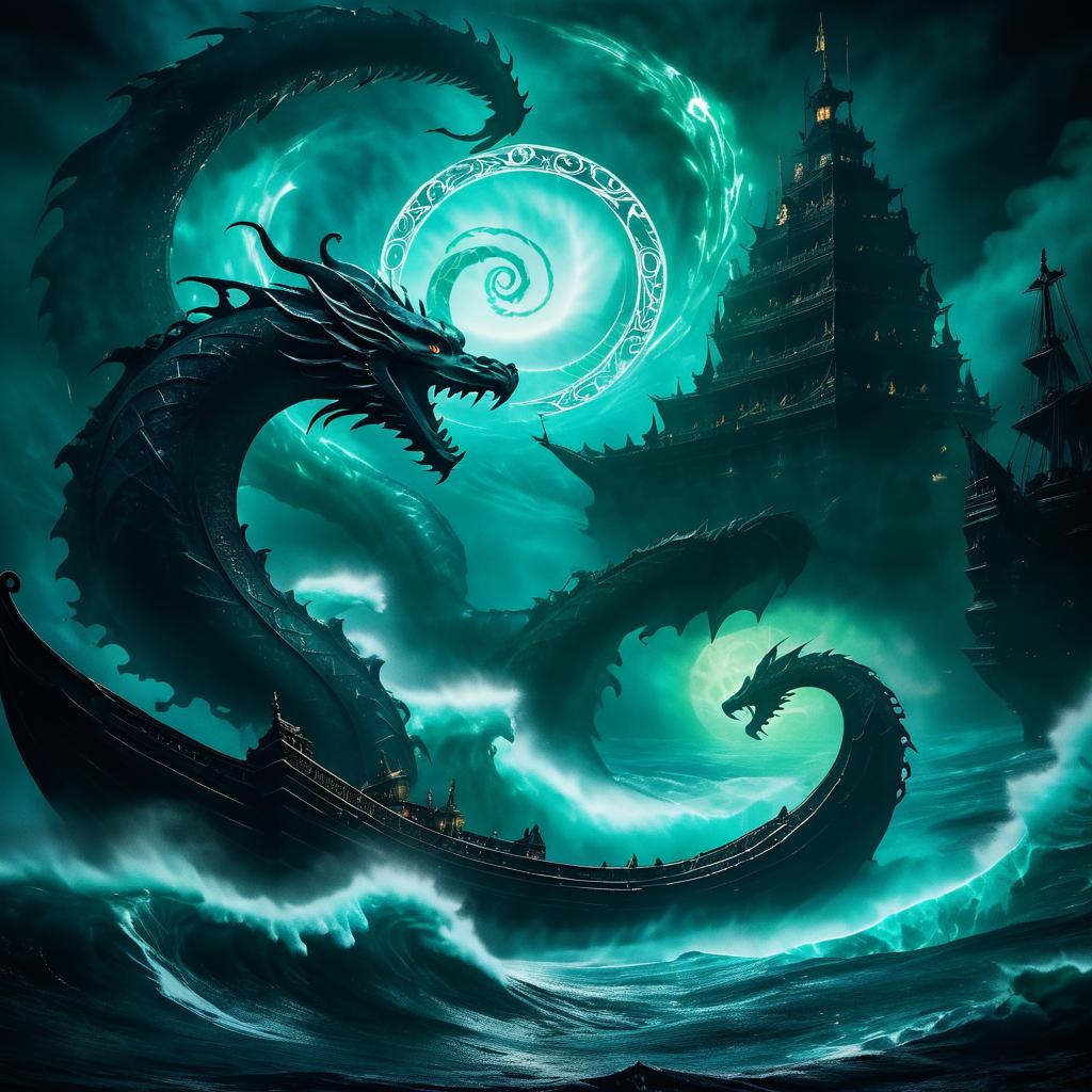 Gothic Sea Serpent Movie Poster Art