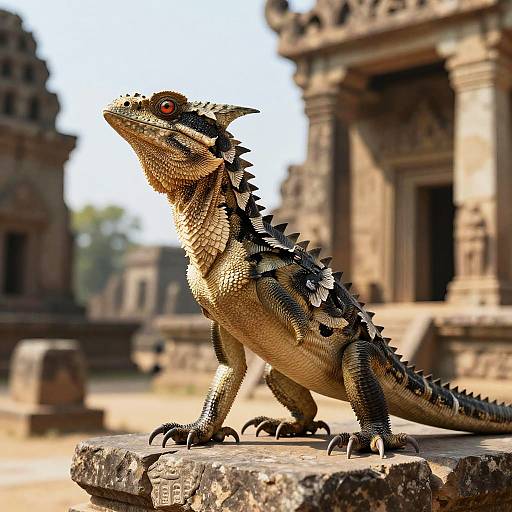 Basilisk in Ancient Ruins