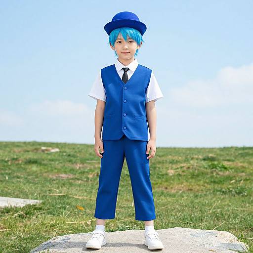 Blue Sky Costume Boy Portrait