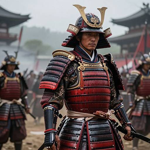 Intricate Samurai Armor Concept Art