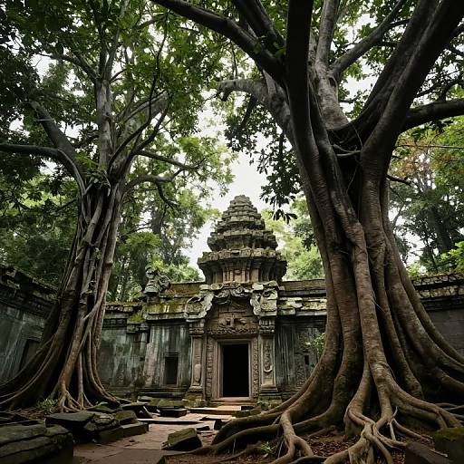 Upside Down Ancient Forest Ruins