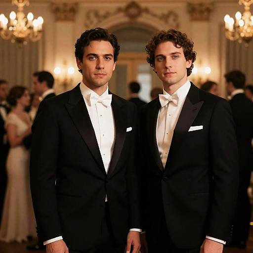 Elegant Ballroom Tuxedo Portrait