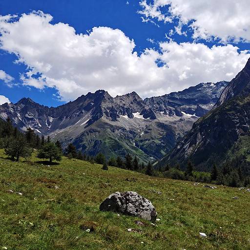 Vibrant Panoramic Mountain Landscape