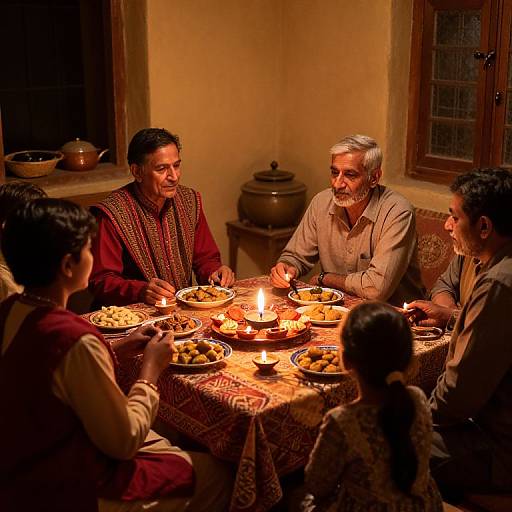 Cozy Punjabi Family Gathering