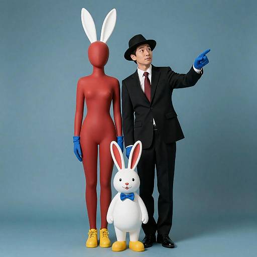 Whimsical Portrait of Fashion and Fantasy