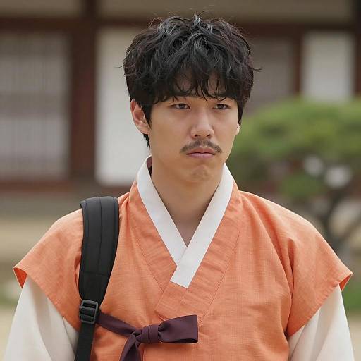 Candid Shot of a Young Korean Man