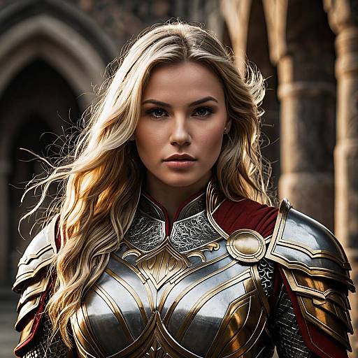 Photorealistic Lady Thor Fantasy Portrait
