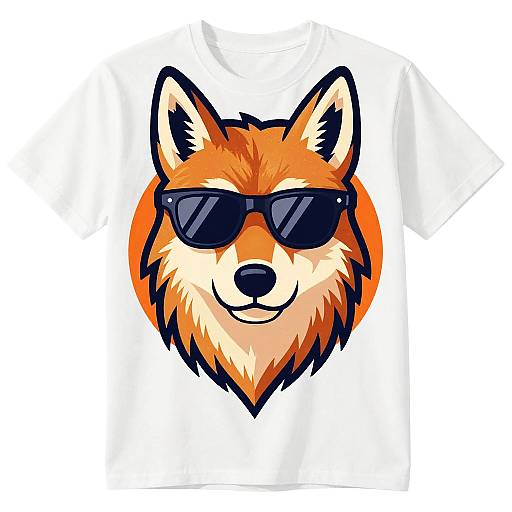 Retro Aggressive Jackal T-Shirt Design