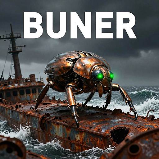 Giant Mechanical Beetle on Shipwreck